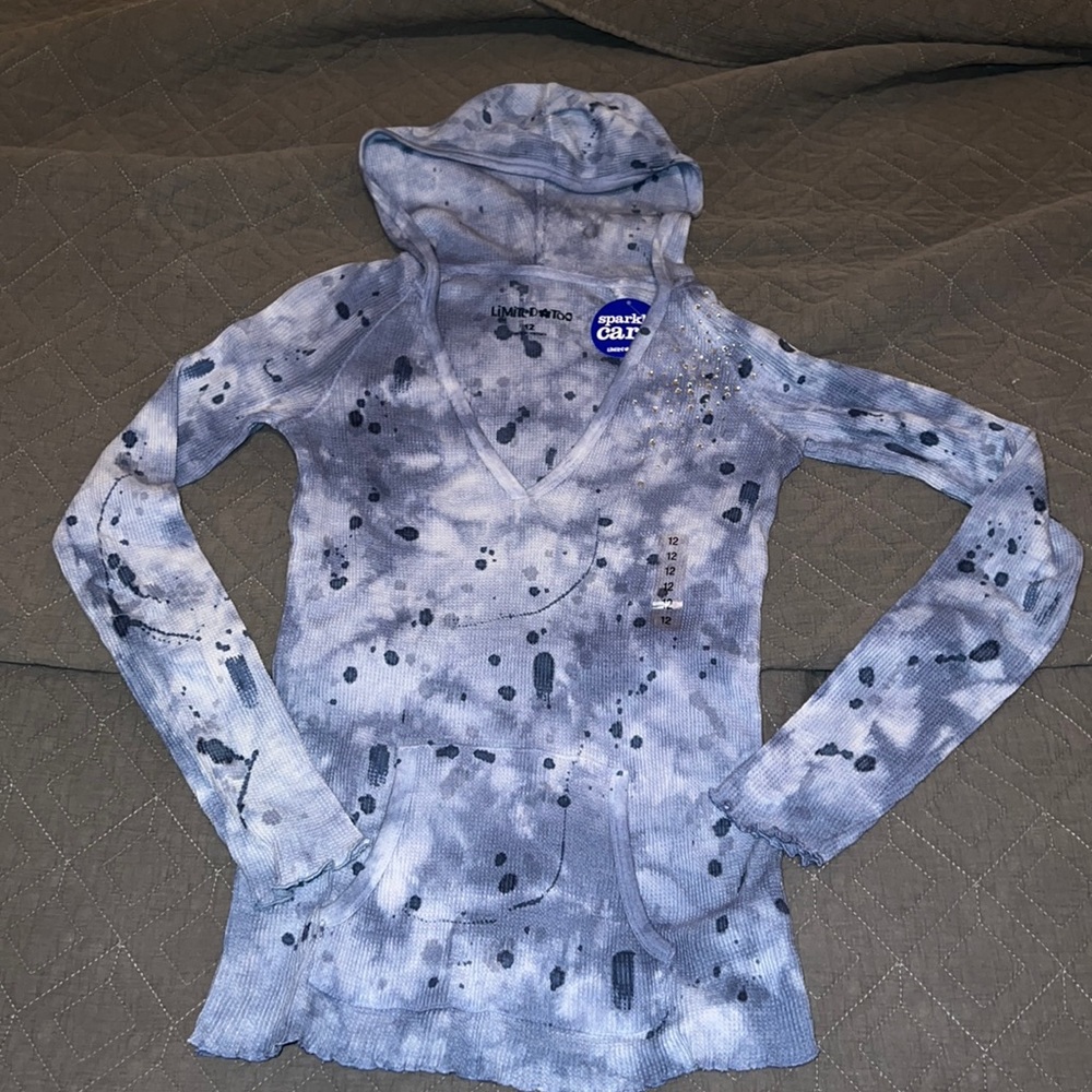 LIMITED TOO pull over shirt hoodie Sz 12